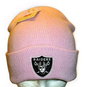 Las Vegas Los Angeles Raiders Womens All Pink Cuff Beanie Winter Hat Cap New Nfl